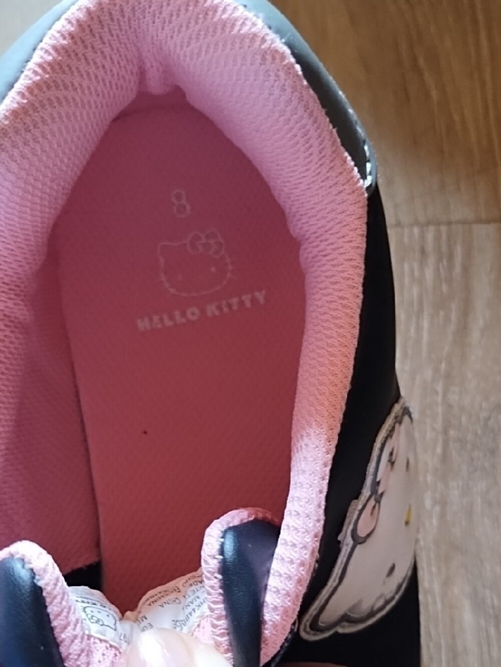 Hello Kitty Black and Pink Girls' Sneakers - Picture 6 of 7